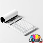 فاکتور تک برگی سیاه سفید سایز A4